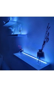 BYSAY LED WALL LAMP SCREEN WALL SHELF RGB CONTROLLED HIDDEN MOUNT WALL SHELF SCONCE  (TRIPLE)