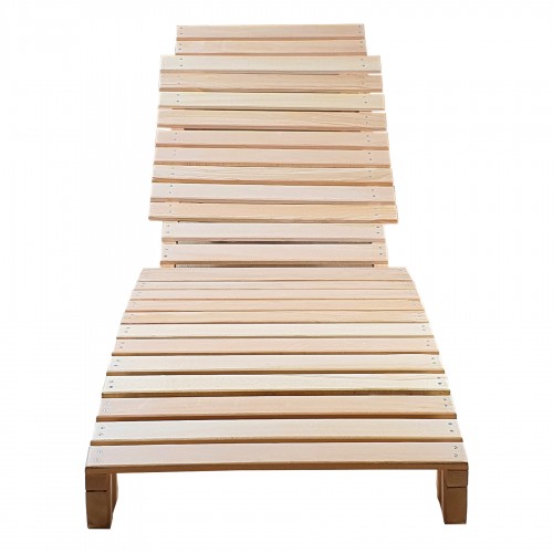 BYSAY AHŞAP KATLANABİLİR YATAR ŞEZLONG 3 KADEME PLAJ YATAĞI 3 LÜ SET (NATUREL)